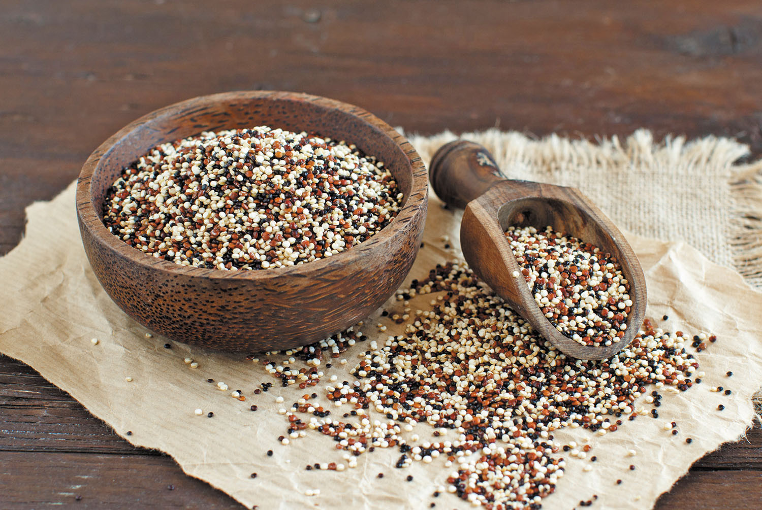 Quinoa grains